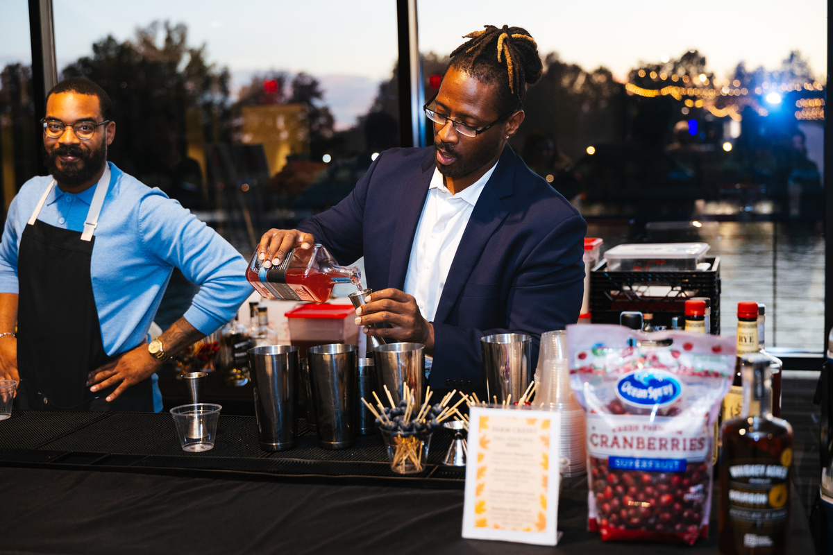 Congressional Hospitality Group bartending at a corporate event